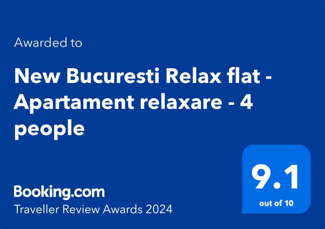 New Bucuresti Relax Flat - Apartament Relaxare - 4 People Lägenhet Exteriör bild